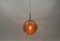 Large Pink Murano Glass Ball Pendant Lamp from Doria Leuchten, Germany, 1960s, Image 4