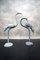 Hollywood Regency Metal Cranes, 1960s, Set of 2 3