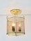 Modell 2914 Deckenlampe aus Messing & Rauchglas im Regency Stil von Holtkötter, 1960er 4