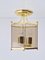 Regency Style Model 2914 Ceiling Lamp in Brass and Smoked Glass from Holtkötter, 1960s 1
