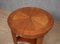 Mid-Century Round Cherrywood Veneer Game Side Table, 1950s 8