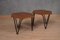 Tavolini esagonale in legno e ferro di Gio Ponti per Isa Bergamo, anni '60, set di 2, Immagine 4
