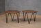 Sechseckiger Beistelltisch aus Holz & Eisen von Gio Ponti für Isa Bergamo, 1960er, 2er Set 8