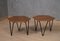 Tavolini esagonale in legno e ferro di Gio Ponti per Isa Bergamo, anni '60, set di 2, Immagine 1
