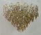 Mid-Century Amber and White Murano Glass Chandelier, 2000s 1