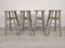 Industrial Gray Stools from Stella, 1950s, Set of 4 2