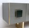 Vintage Italian Bar Sideboard in Glass and Brass, 1980s, Image 7