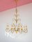 Large Italian Chandelier with White Opaline Glass Drops, 1970s 7