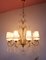 Large Italian Chandelier with White Opaline Glass Drops, 1970s 8