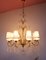 Large Italian Chandelier with White Opaline Glass Drops, 1970s, Image 8