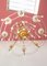Large Italian Chandelier with White Opaline Glass Drops, 1970s 11
