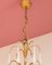 Large Italian Chandelier with White Opaline Glass Drops, 1970s, Image 9