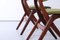 Teak Scissor Dining Chairs attributed to Louis van Teeffelen for Webe, 1950s, Set of 2 5