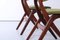 Teak Scissor Dining Chairs attributed to Louis van Teeffelen for Webe, 1950s, Set of 2, Image 5