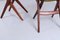 Louis van Teeffelen zugeschriebene Scissor Esszimmerstühle aus Teak für Webe, 1950er, 2er Set 9