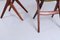 Teak Scissor Dining Chairs attributed to Louis van Teeffelen for Webe, 1950s, Set of 2 9