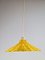 Lampada gialla in vimini, Francia, anni '60, Immagine 11