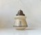 Scandinavian Functionalist Ceiling Lamp in Copper and Glass, 1940s 1