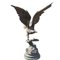 Jules Moigniez, Eagle Sculpture with Open Wings, 1980s, Bronze, Image 15