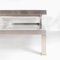 Vintage Showcase Lounge Table with Brushed and Golden Metal Sliding Tray, 1970s, Image 5