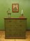 Antique Swedish Style Folk Art Green Painted Chest of Drawers, 1890s, Image 5