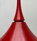 Mid-Century Space Age German Red Tulip Pendant Lamp by Rolf Krüger for Staff, 1960s 7