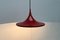 Mid-Century Space Age German Red Tulip Pendant Lamp by Rolf Krüger for Staff, 1960s 12