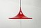 Mid-Century Space Age German Red Tulip Pendant Lamp by Rolf Krüger for Staff, 1960s 8