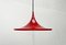 Mid-Century Space Age German Red Tulip Pendant Lamp by Rolf Krüger for Staff, 1960s, Image 8