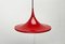 Lampe à Suspension Tulipe Rouge Mid-Century Space Age par Rolf Krüger pour Staff, Allemagne, 1960s 5