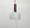 Mid-Century Metal and Ice Glass Model Bernstein Pendant Lamp from Kalmar, 1960s 17