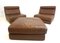 DS 77 Leather Modular Sofa from De Sede, 1970s, Set of 3 7