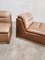 Cognac Leather P10 Lounge Chairs by Alberto Rosselli for Saporiti Italia, Set of 2 3