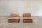 Cognac Leather P10 Lounge Chairs by Alberto Rosselli for Saporiti Italia, Set of 2 1