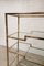 Vintage Geometric Gold-Plated Shelving Unit attributed to Belgo Chrom, 1970s 6