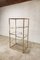 Vintage Geometric Gold-Plated Shelving Unit attributed to Belgo Chrom, 1970s 5