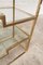 Vintage Geometric Gold-Plated Shelving Unit attributed to Belgo Chrom, 1970s 7