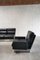 Leather & Steel Living Room Set attributed to Jacques Charpentier, France, 1970s, Set of 3, Image 5