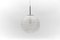 Large Ice Glass Ball Pendant Lamp from Doria, Germany, 1960s, Image 5