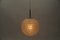 Large Ice Glass Ball Pendant Lamp from Doria, Germany, 1960s, Image 6