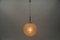 Large Ice Glass Ball Pendant Lamp from Doria, Germany, 1960s, Image 2