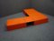 Space Age Orange Modular Lowboard, 1960s, Set of 3 2