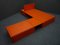 Modulares Space Age Lowboard in Orange, 1960er, 3er Set 7