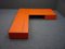 Space Age Orange Modular Lowboard, 1960s, Set of 3, Image 1