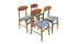 Chaises Scandinaves en Teck, 1960, Set de 4 1