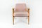 Vintage Modell 366 Sessel aus rosa Wolle von Józef Chief Chiefski, 1960er 2