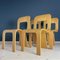 Plywood Esse Dining Chairs by Gigi Sabadin for Stilwood, Italy, 1970s, Set of 4, Image 4