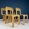 Plywood Esse Dining Chairs by Gigi Sabadin for Stilwood, Italy, 1970s, Set of 4 2