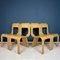 Esse Esszimmerstühle aus Schichtholz von Gigi Sabadin für Stilwood, Italien, 1970er, 4er Set 1