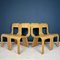 Plywood Esse Dining Chairs by Gigi Sabadin for Stilwood, Italy, 1970s, Set of 4 1